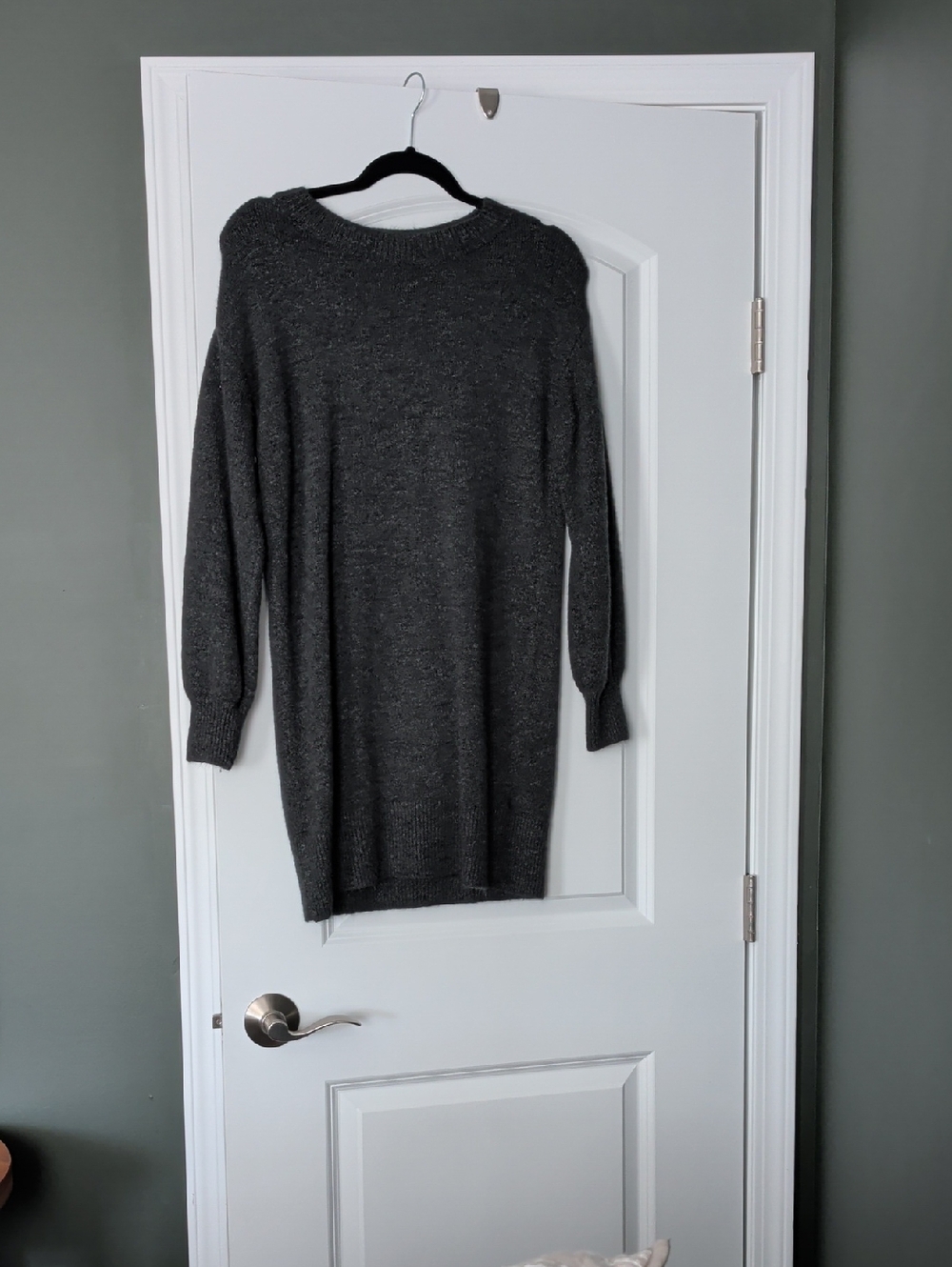 GAP Dark Charcoal Knit Sweater Dress